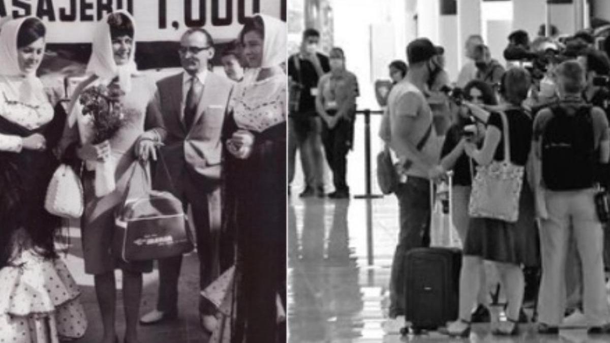 Dos imágenes separadas por casi 60 años, pero no tan diferentes.