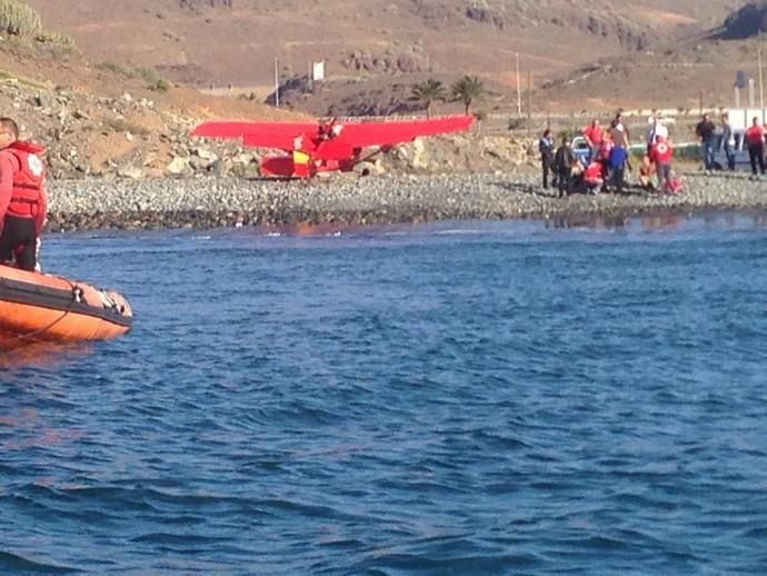 Cae una avioneta cerca de la Playa de Tarajalillo