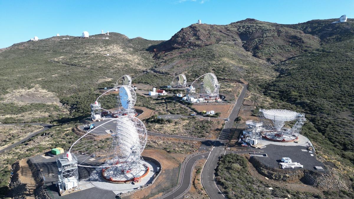 Estado actual de la construcción de telescopios Cherenkov en el Roque de Los Muchachos, La Palma