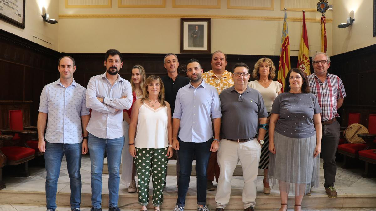 Integrantes de la junta de gobierno de Sagunt.