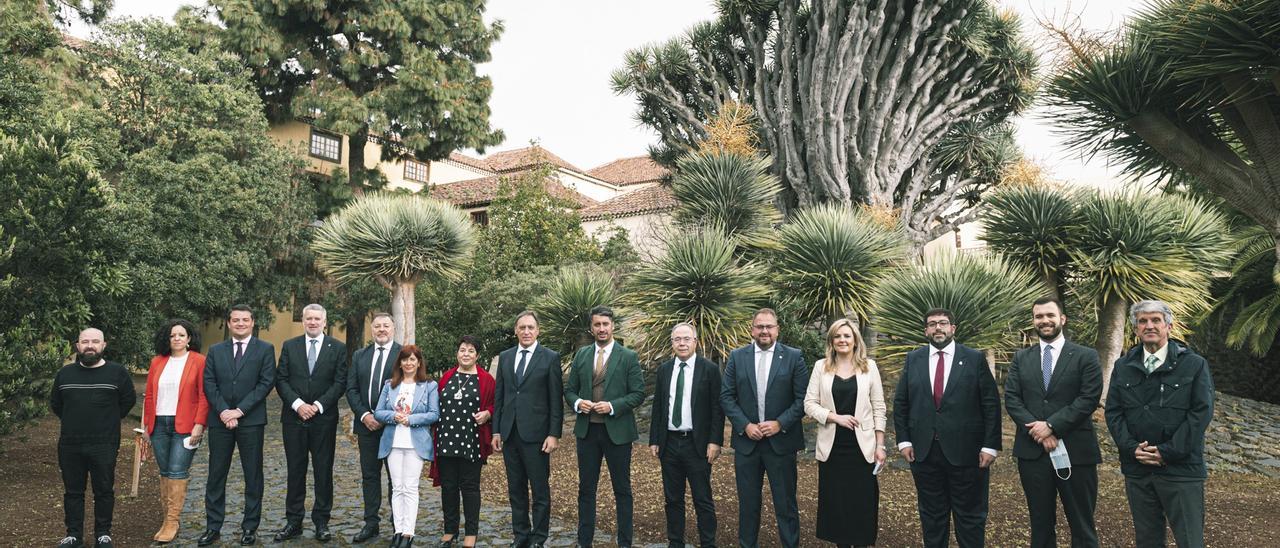 Los alcaldes y alcaldesas de las ciudades patrimonio de España en La Laguna.