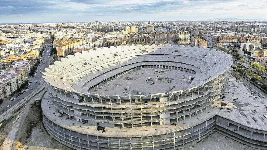 El Valencia CF anuncia la venta de la zona comercial del Nou Mestalla para poder terminar el estadio