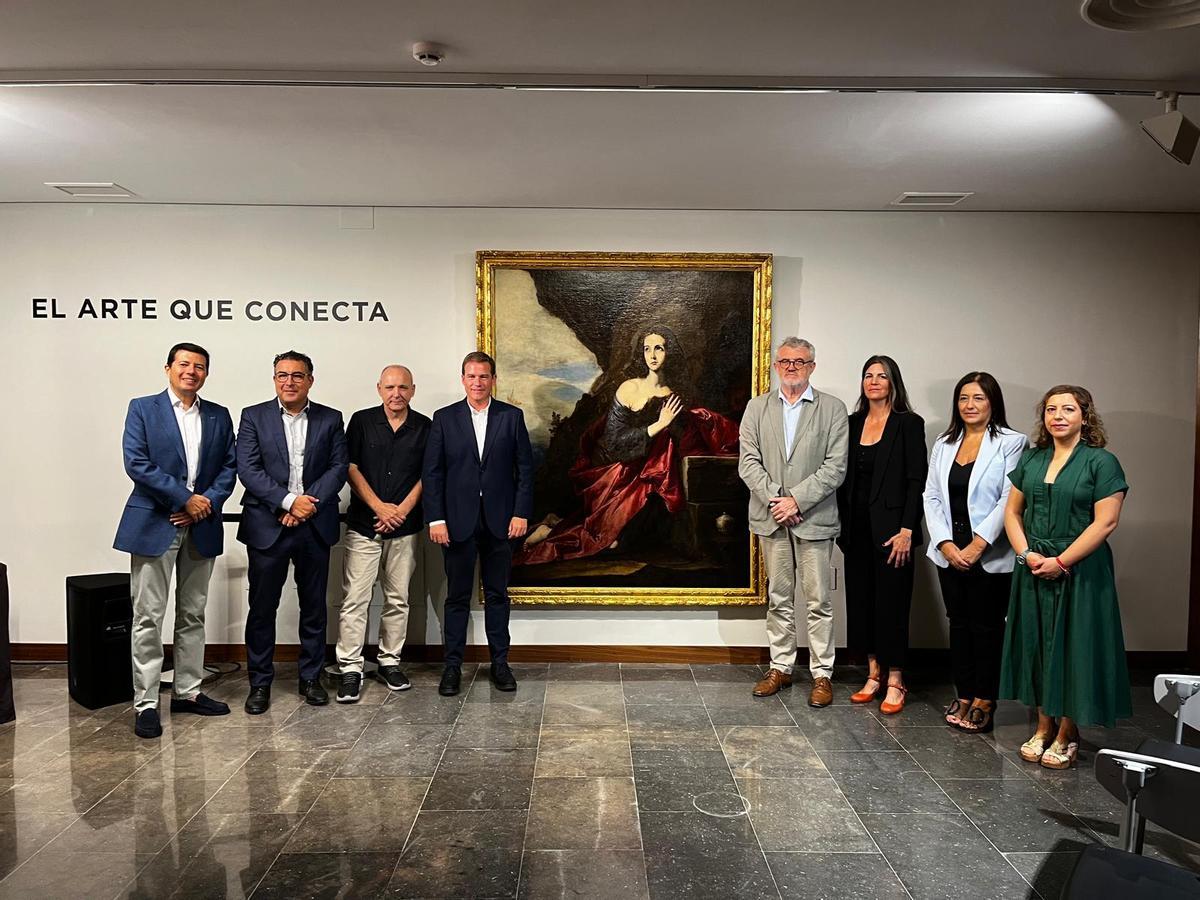 Presentación de la «Magdalena penitente», de Josep de Ribera, en el Museo de Bellas Artes de Xàtiva.