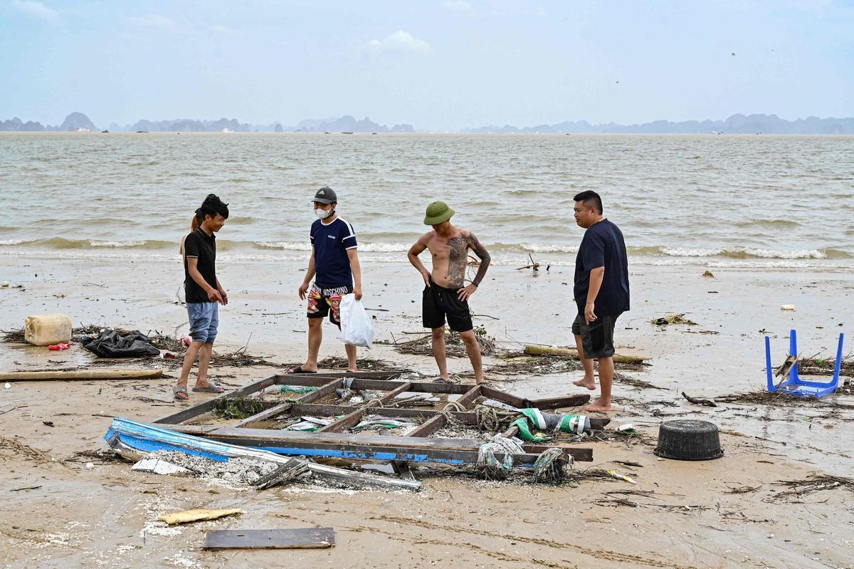 El súper tifón Yagi azota el norte de Vietnam