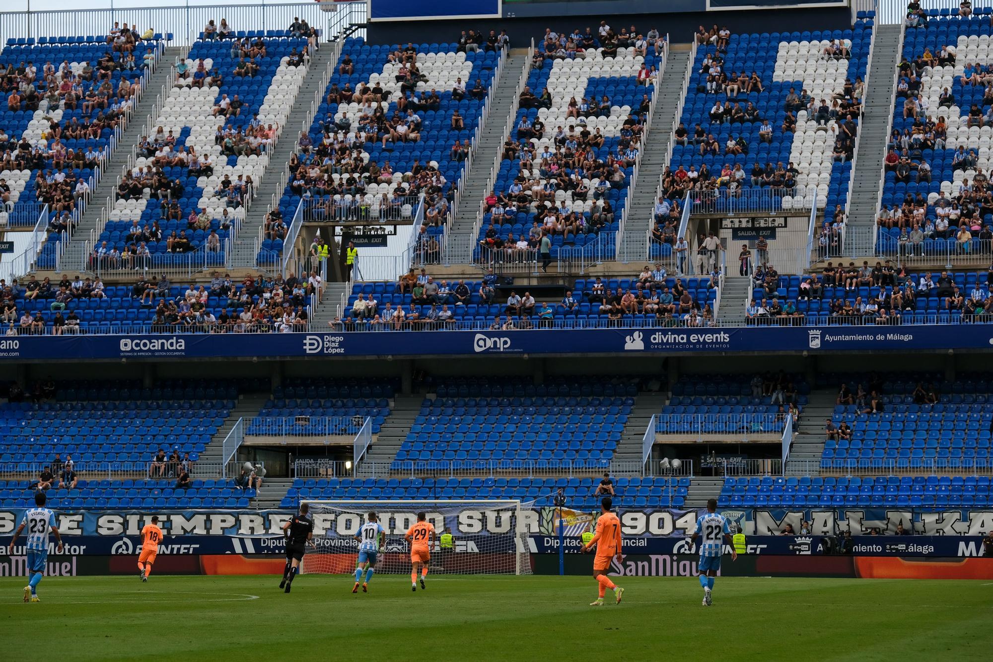 El Málaga CF - UD Ibiza, último partido de la Liga 22/23, en imágenes