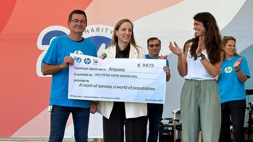 HP fa possible un nou projector interactiu per a les activitats terapèutiques dels alumnes amb autisme de l’escola Jeroni de Moragas d’AMPANS