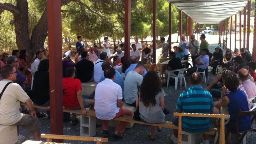 Un momento de la asamblea en Yecla.