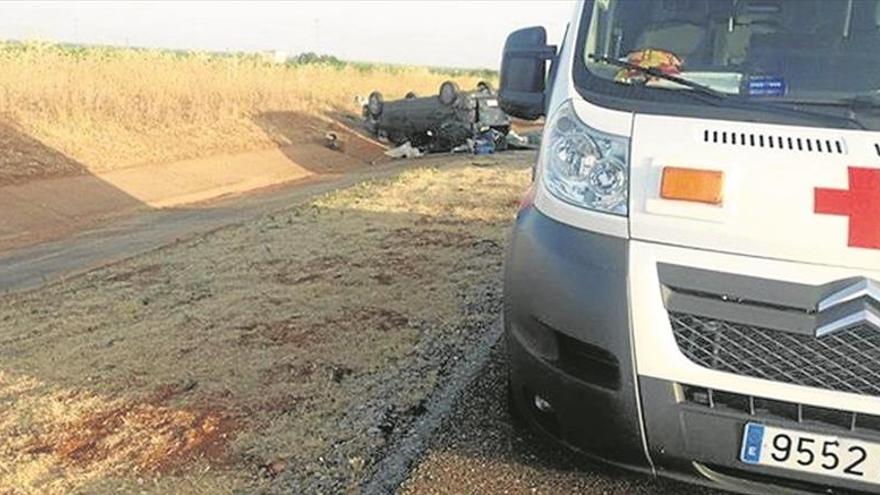 Un muerto en un accidente en la A-66, cerca de Almendralejo