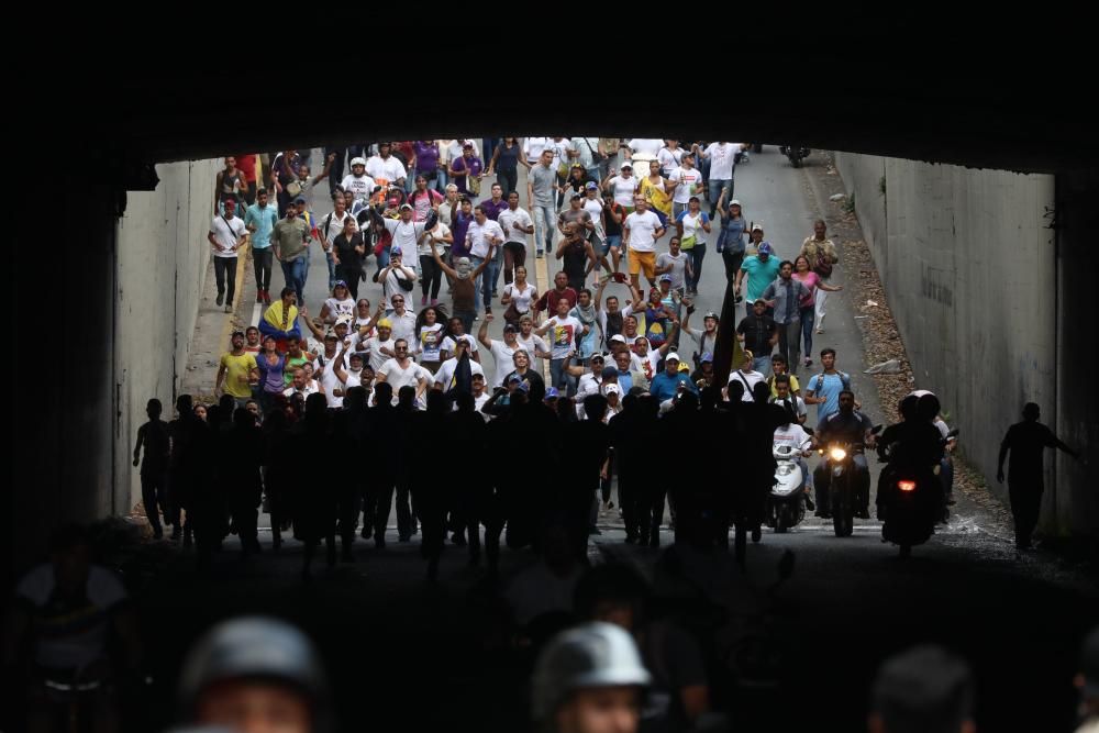 Las imágenes de la protesta en Venezuela.