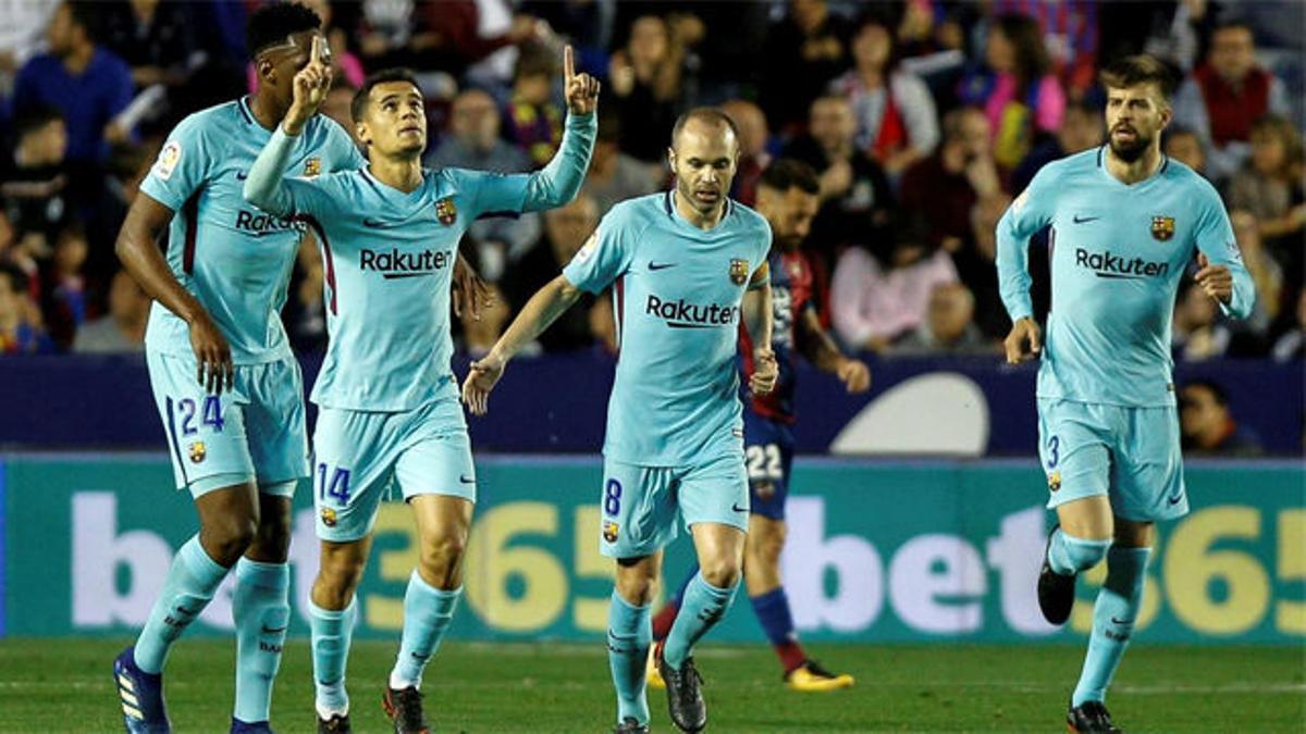 LALIGA | Levante - FC Barcelona (5-4): El doblete de Coutinho