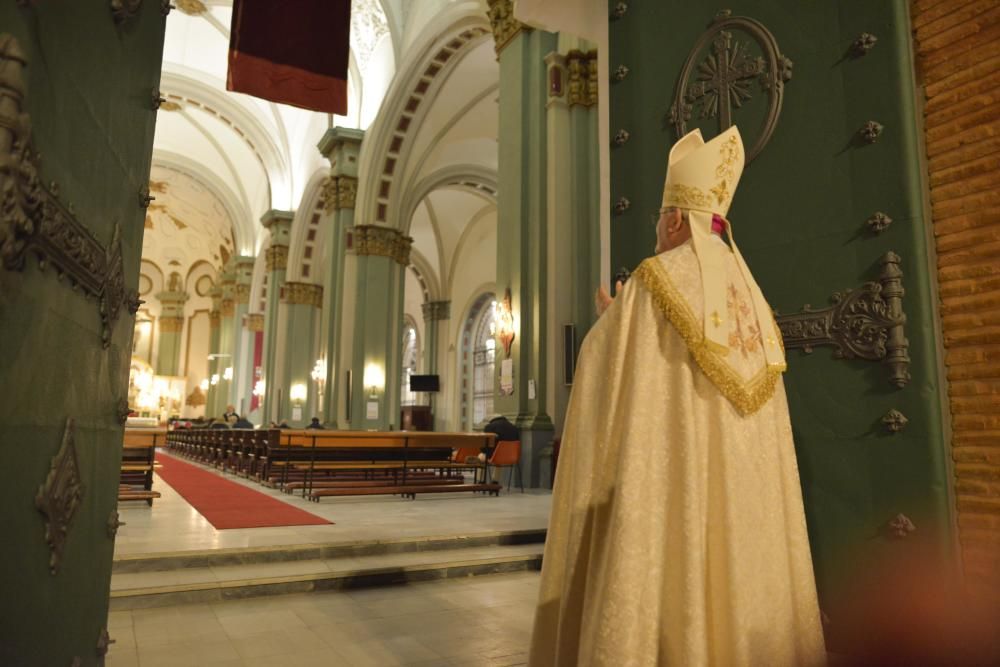 Inauguración de la fachada de la iglesia de Santa María de Cartagena