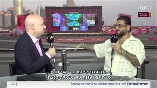 Maluma deja tirado a un presentador en medio de una entrevista en la televisión israelí: "Eres grosero"