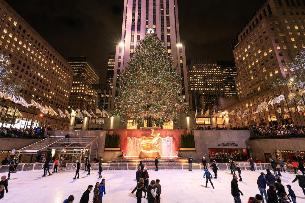 Árbol y pista de hielo del Rockefeller Center