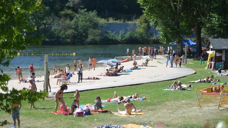 Playa fluvial del Lérez