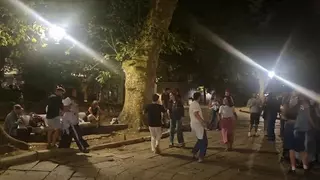 Foliada improvisada en pleno corazón de la Ciudad Vieja