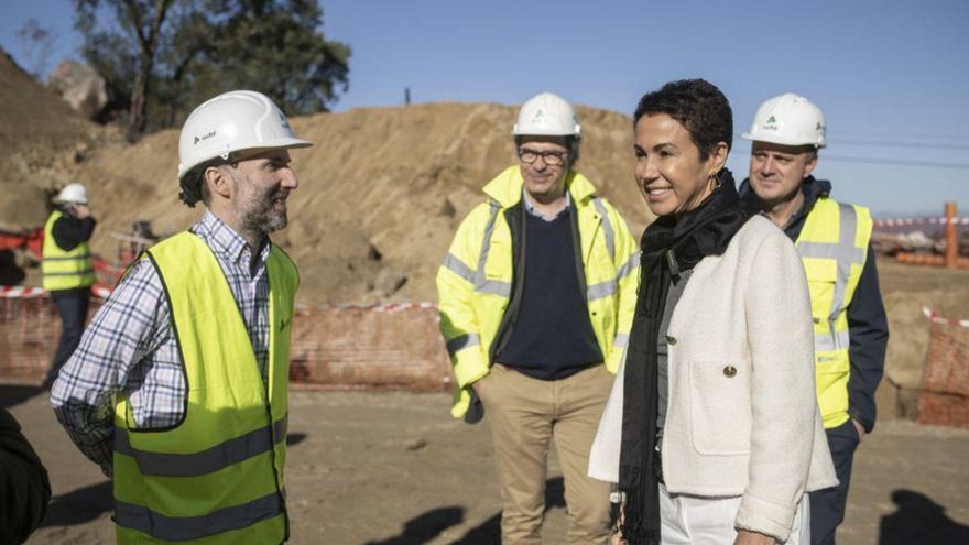 Pardo de Vera, con Gonzalo Jácome, ayer en Ourense. | // BRAIS LORENZO