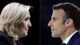 Lo que dicen las caras y los gestos de Macron y Le Pen ante la segunda vuelta de las elecciones francesas