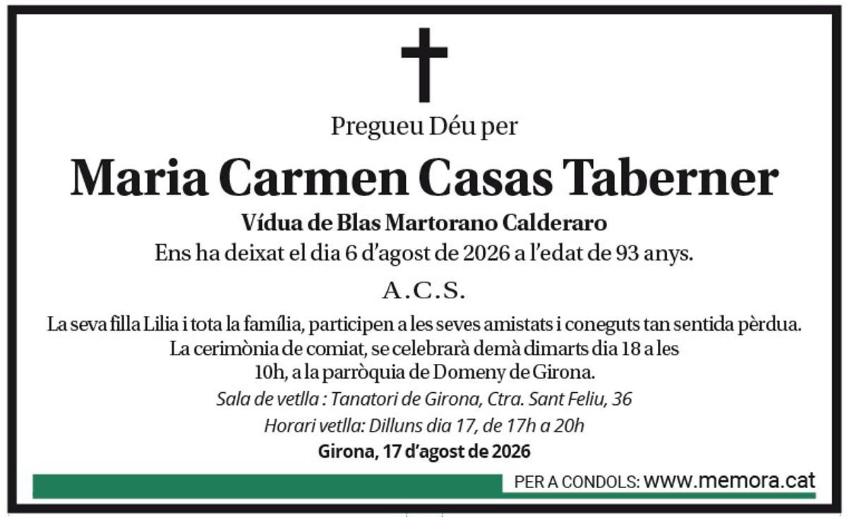 Maria Carmen Casas