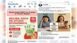 Si recibes este mensaje de Cáritas por WhatsApp o Facebook, no lo abras: es una estafa