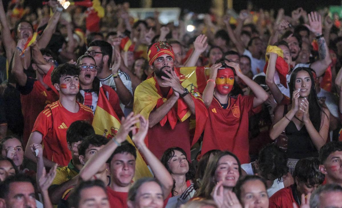 Final del Mundial España - Argentina en La Plaza de la Música Final del Mundial España - Argentina en La Plaza de la Música
