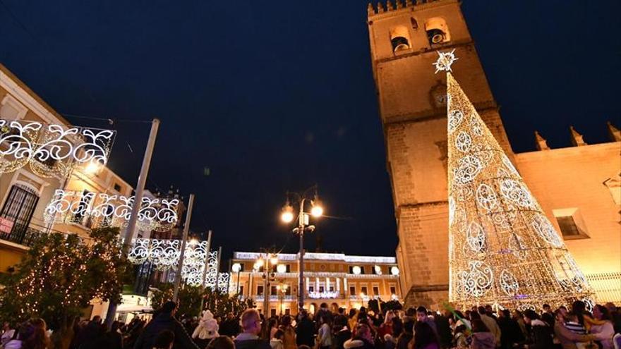 1.158.750 puntos led iluminan la Navidad en Badajoz desde anoche