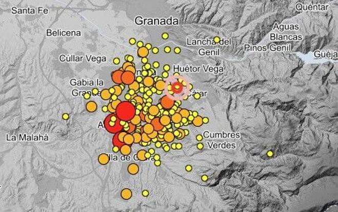 Dos nuevos terremotos vuelven a sentirse en Granada con solo tres minutos de diferencia