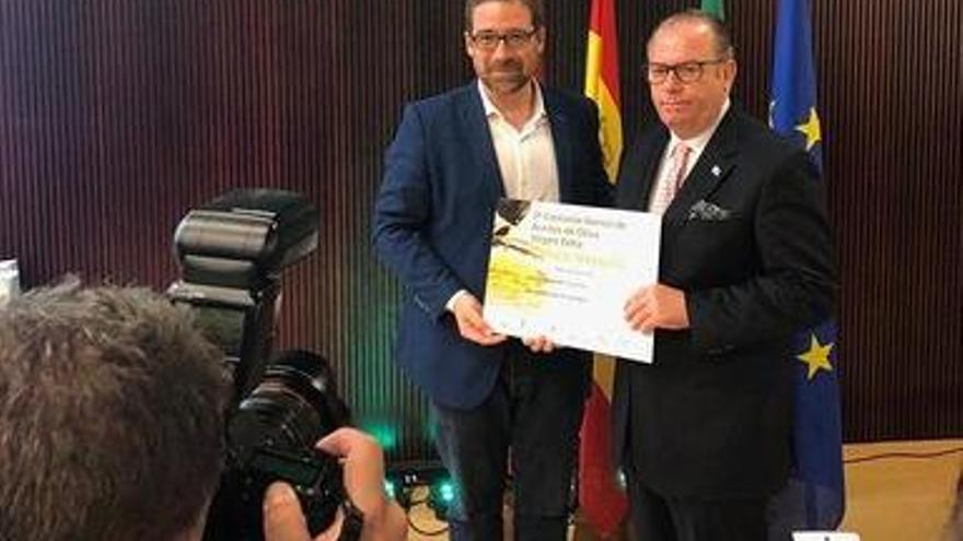 Premio Elio Berhanyer a Joaquín Selma por el diseño de su aceite de oliva &#039;gourmet&#039;