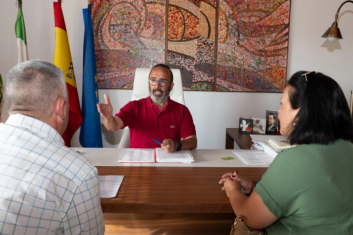 Miguel Ángel Morales, en la reunión.