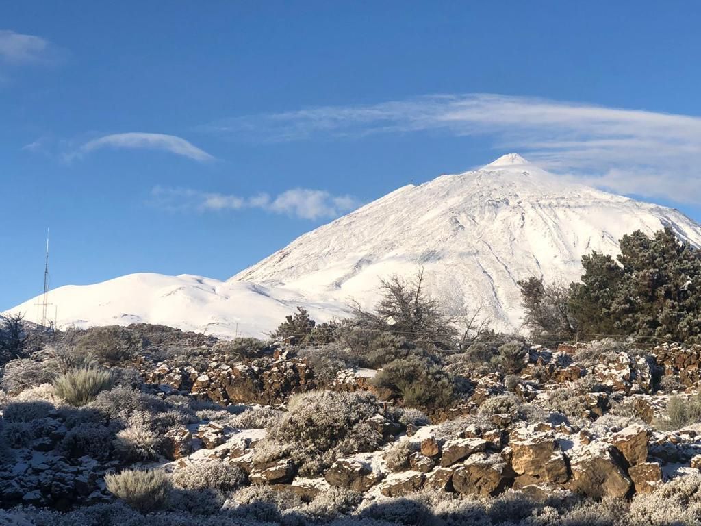 El Teide nevado, en imágenes