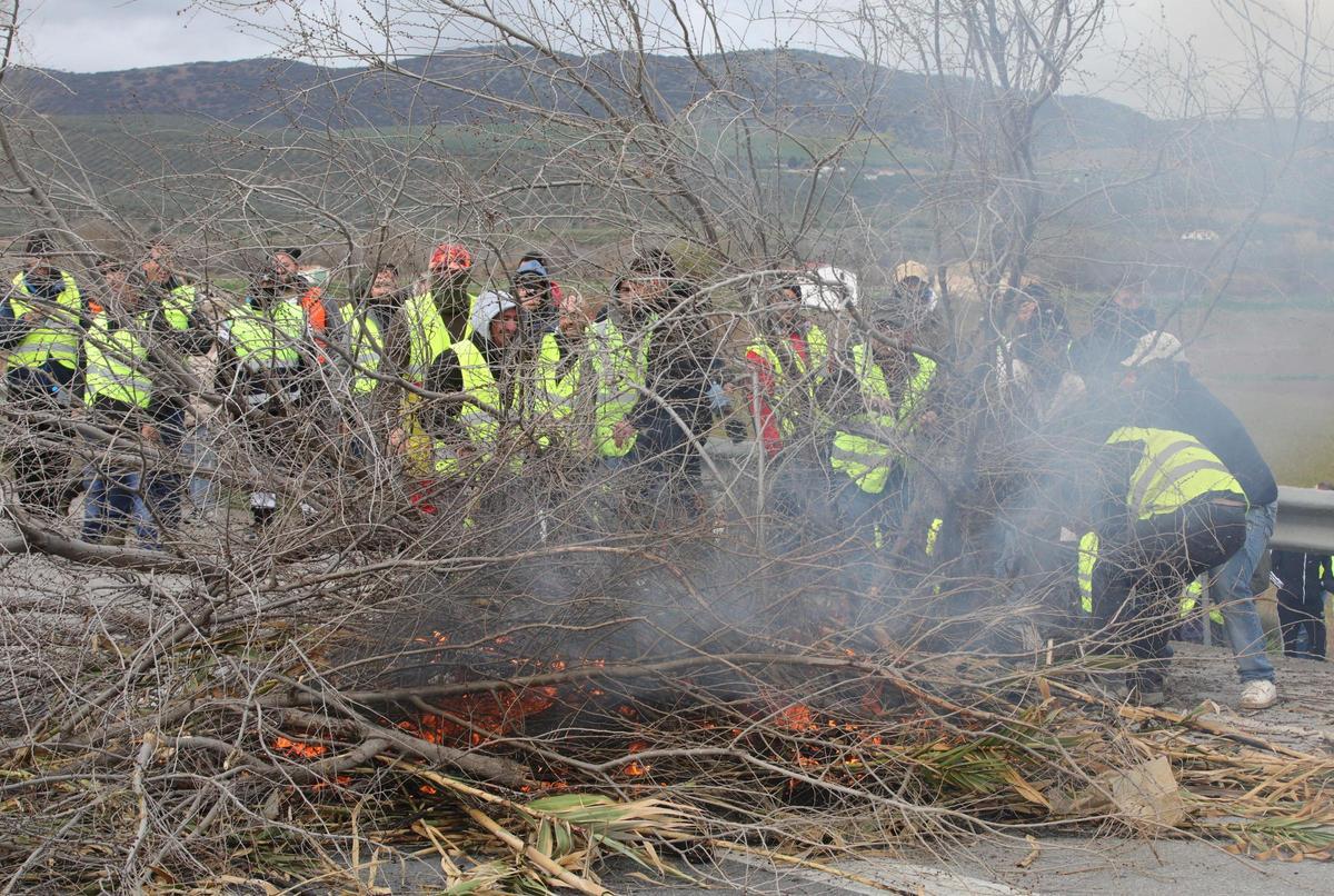 Protestas en Huétor Tajar, Granada.