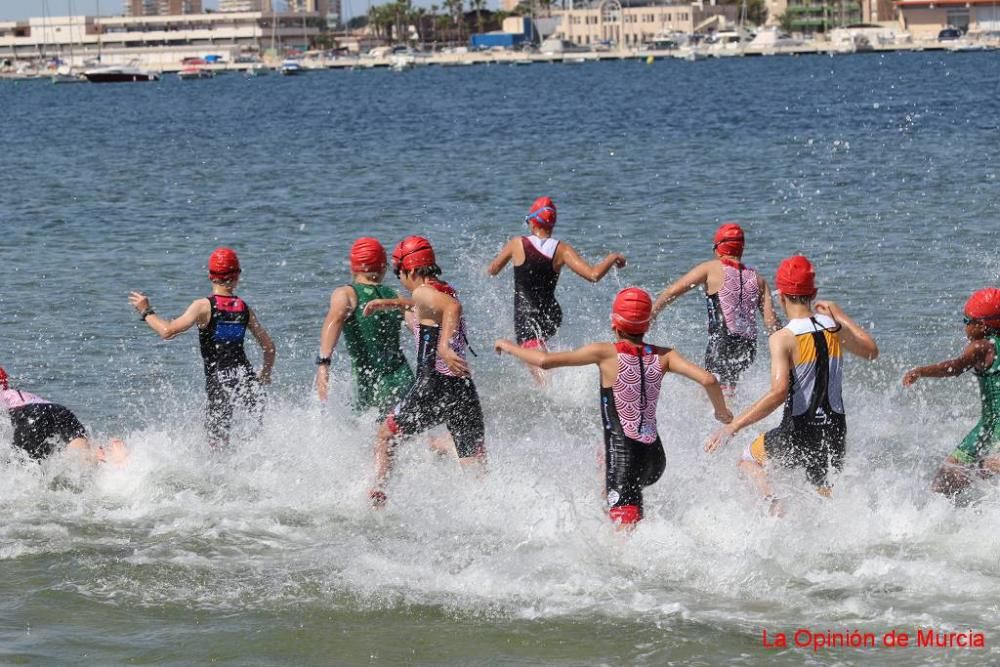 Final de triatlón de Deporte en Edad Escolar