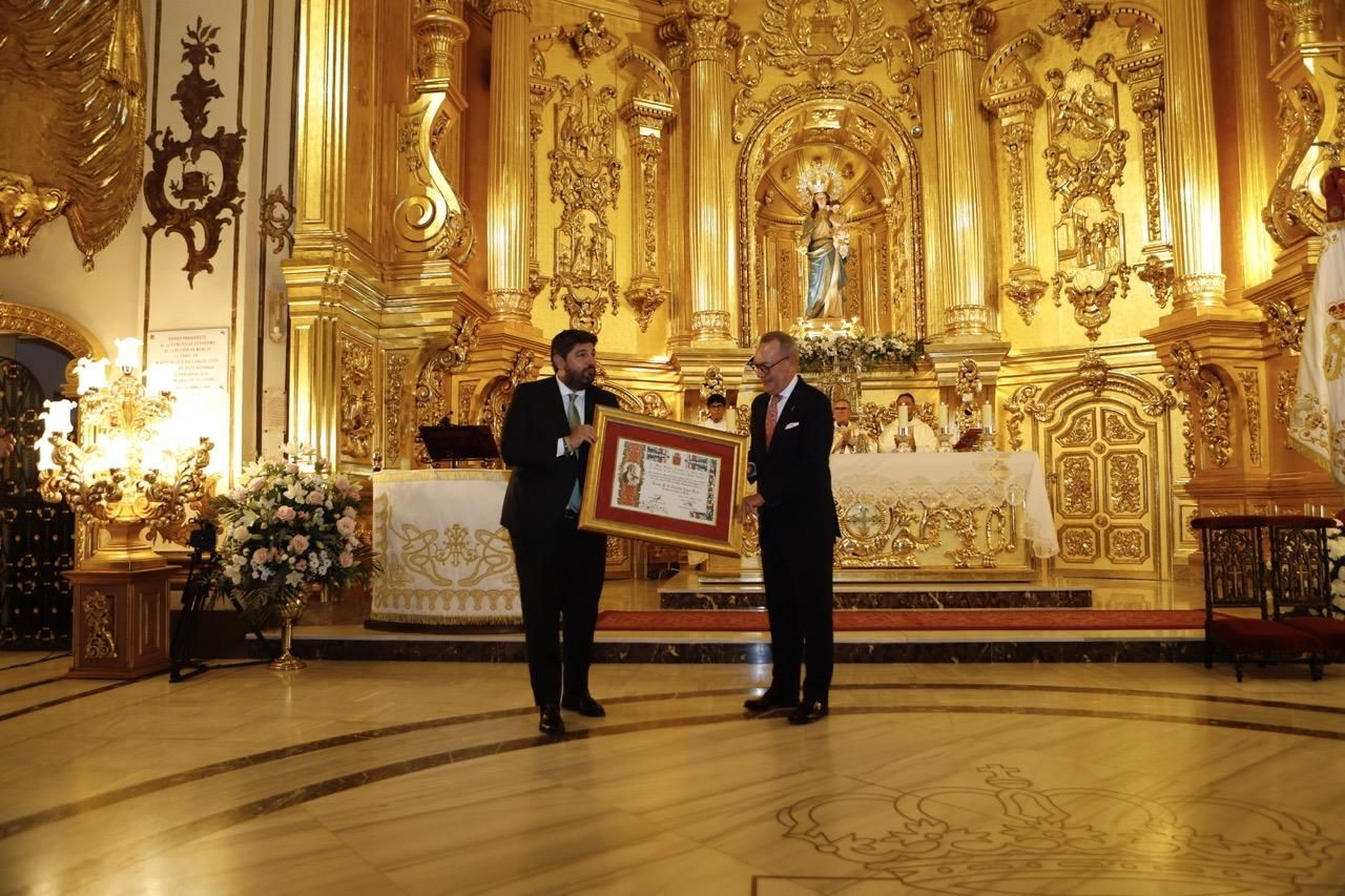 Así ha sido el nombramiento de Fernando López Miras como Mayordomo de Honor del Paso Blanco de Lorca