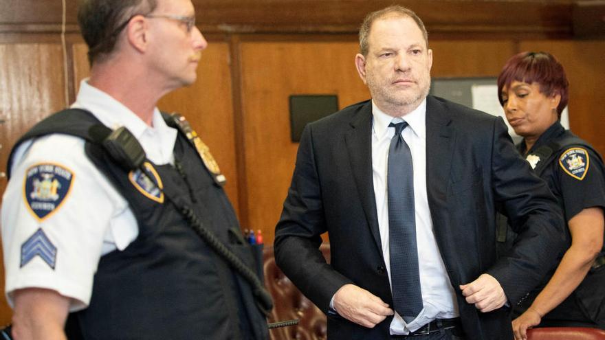 Weinstein, a su llegada a la sala.