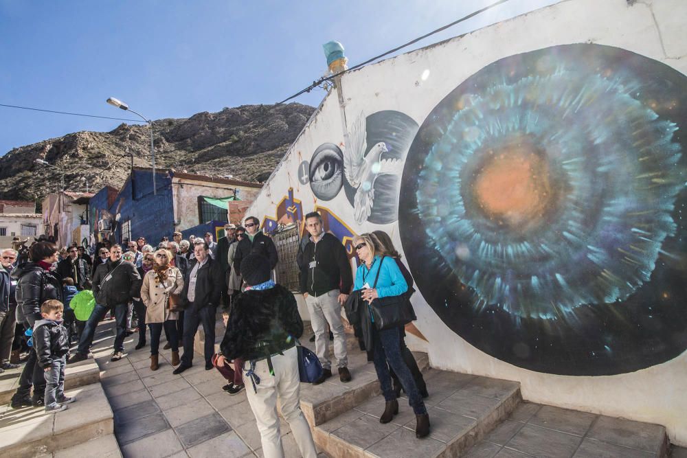 La cita se completó con una jornada gastronómica tras finalizar el recorrido por el museo al aire libre