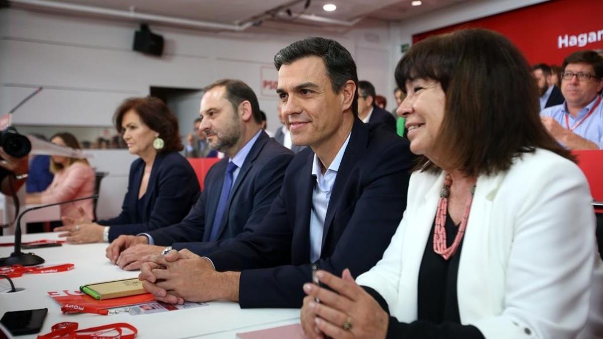 Pedro Sánchez, en el Comité Federal del PSOE