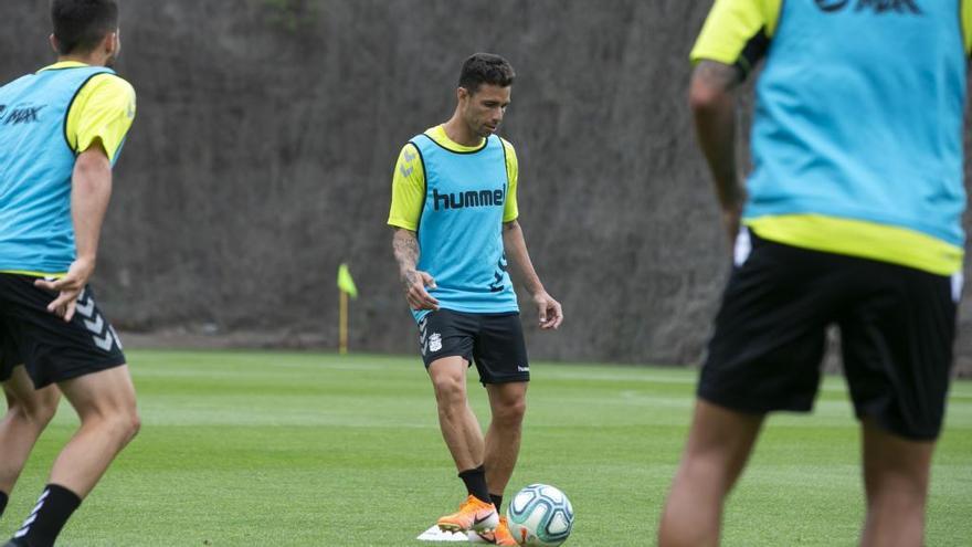 Rubén Castro, durante un entrenamiento en Barranco Seco.