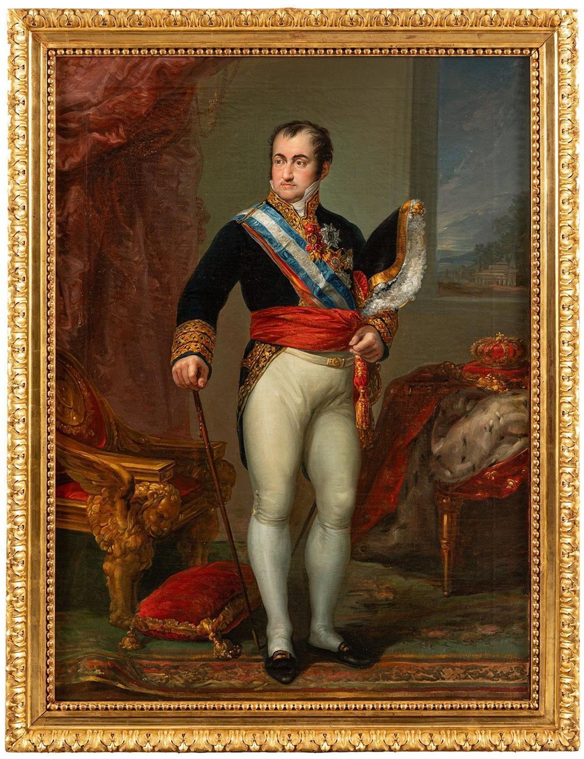 El retrato Fernando VII que Vicente López pintó.