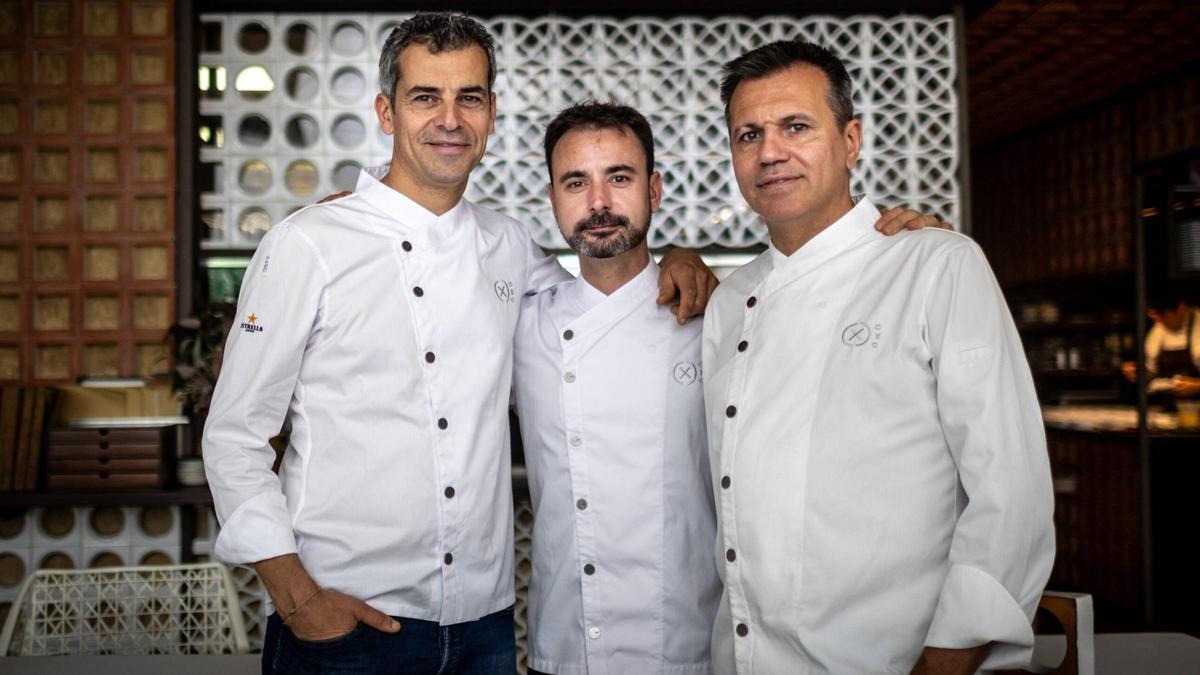 Mateu Casañas, Eduard Xatruch y Oriol Castro en Disfrutar.