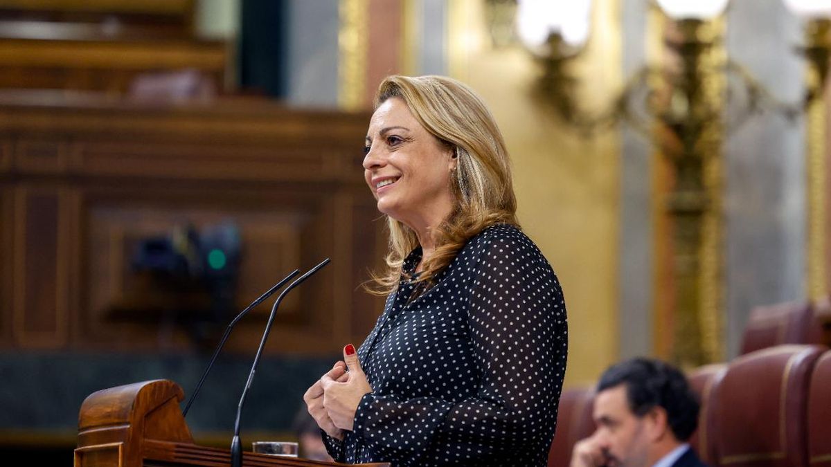 La diputada de CC, Cristina Valido, en el Congreso.