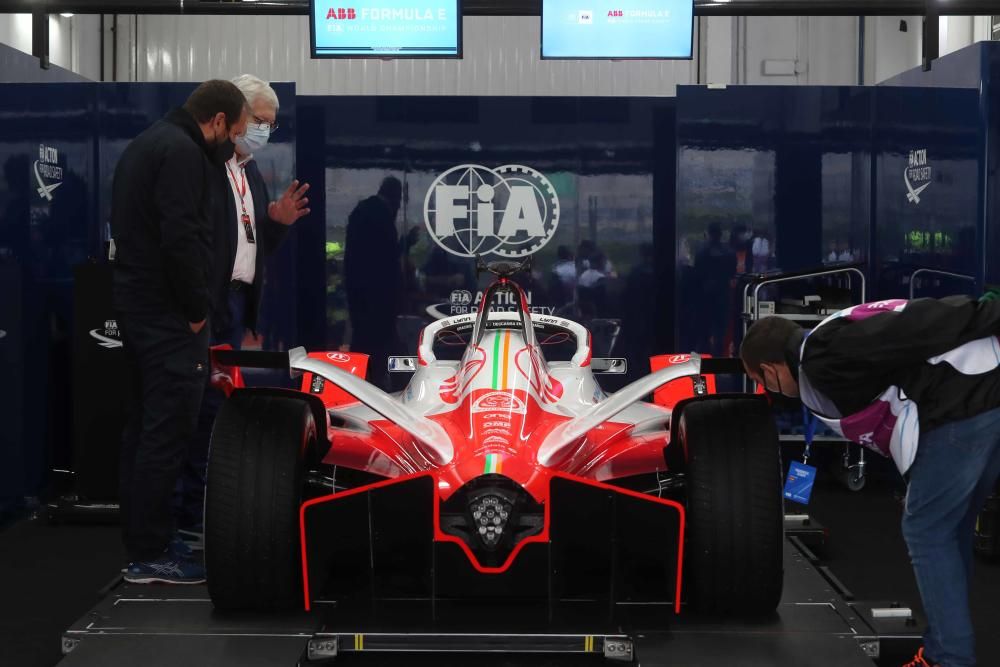 Boxes de la Formula E en Cheste