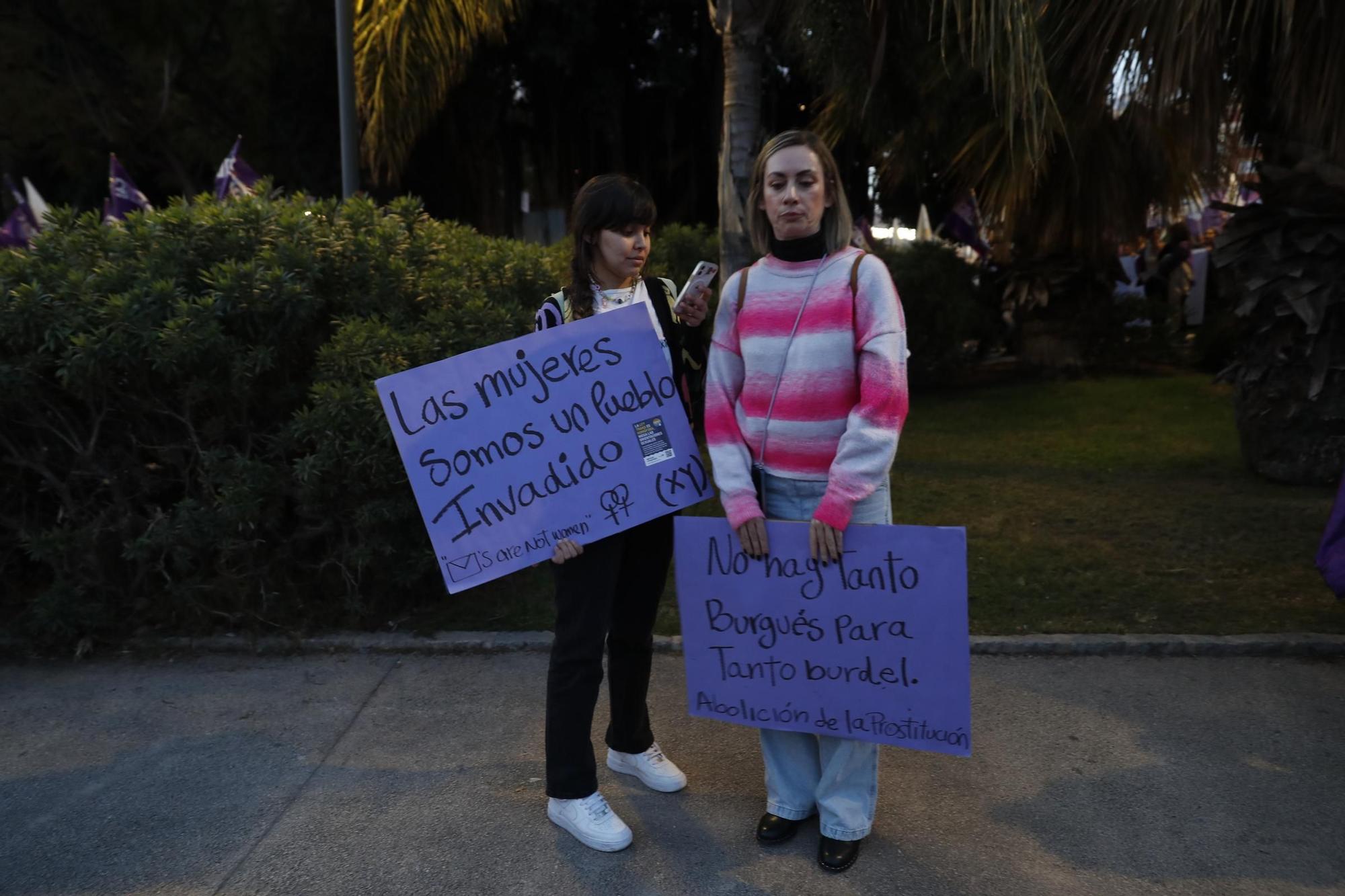 Marcha por el Día Internacional de la Mujer en Málaga