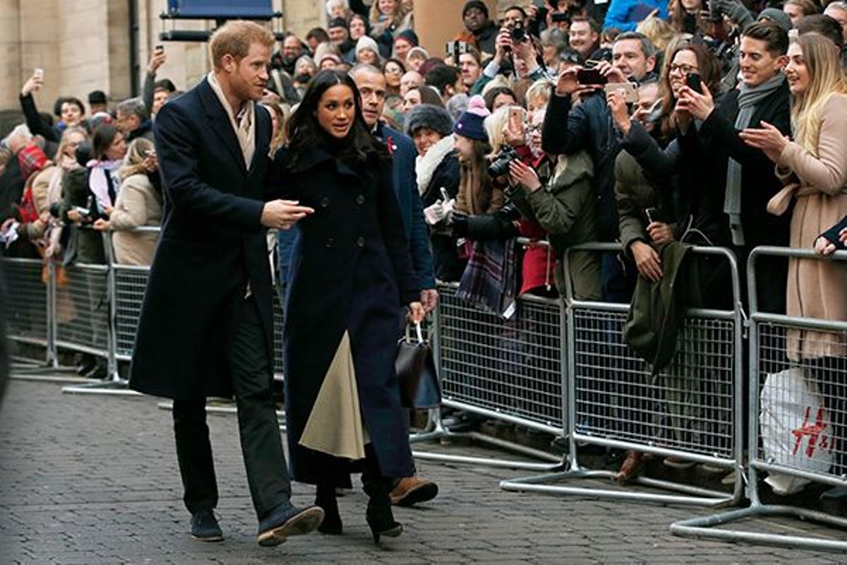 Prince Harry y Meghan Markle, durante su primer viaje oficial