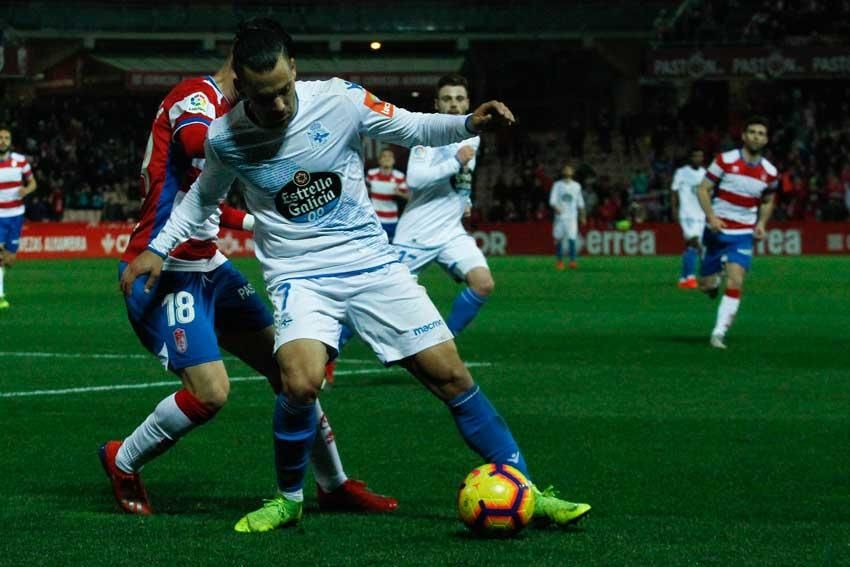 El Deportivo consigue en Granada la trascendental victorial para las aspiraciones blanquiazules al final de temporada. LOF