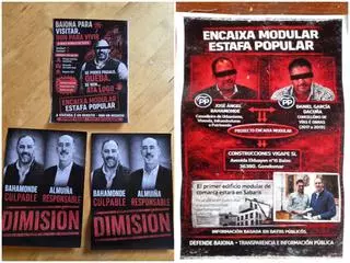 Procesan al presidente de una asociación cultural de Baiona por pintadas y carteles contra el exconcejal de Urbanismo