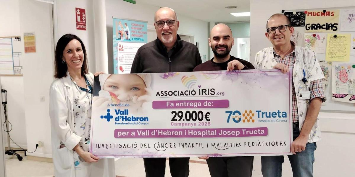 Donació a l'hospital Josep Trueta.