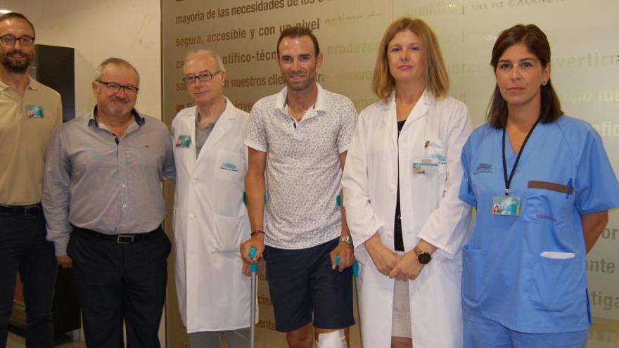 Valverde ya se recupera en el Hospital de Molina