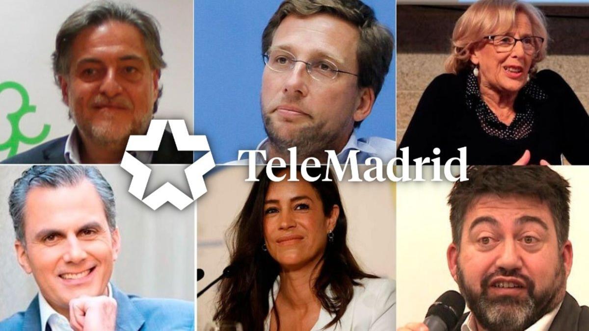 Los candidatos que participarán en el debate municipal de Telemadrid