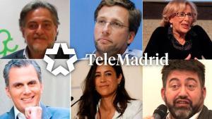 Los candidatos que participarán en el debate municipal de Telemadrid.