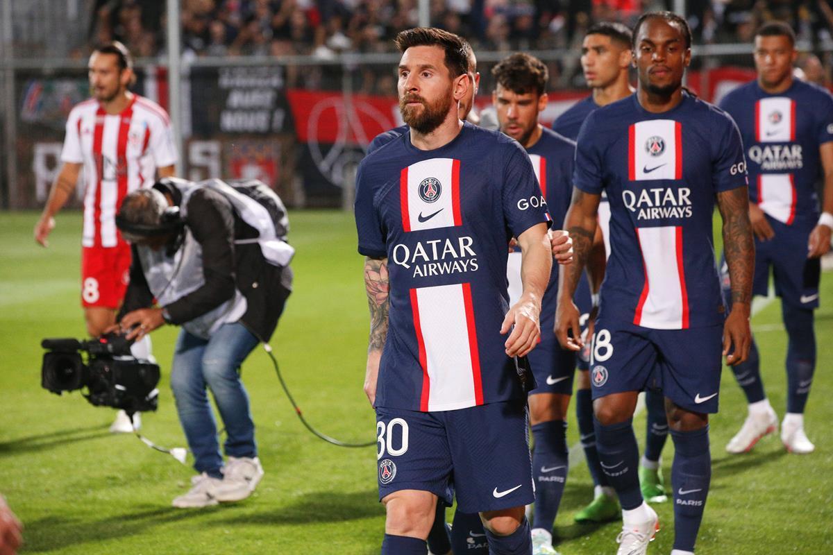 Messi en el último encuentro del PSG