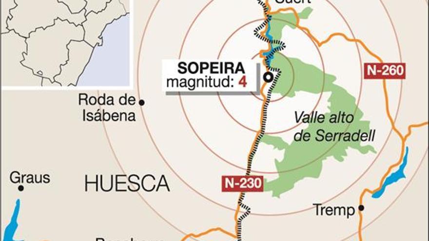 Un terremoto de 4 grados sacude la Ribagorza y llega hasta Fraga